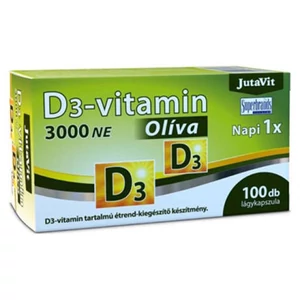 Jutavit D3 Vitamin 3000NE Oliva Kapszula 100x