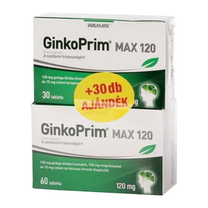 GinkoPrim Max 120mg Tabletta 60+30x Walmark