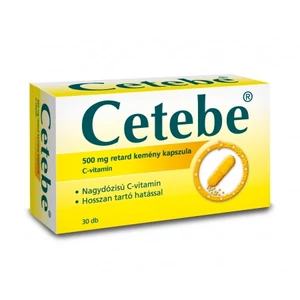 CETEBE 500 mg retard kemény kapszula 30x