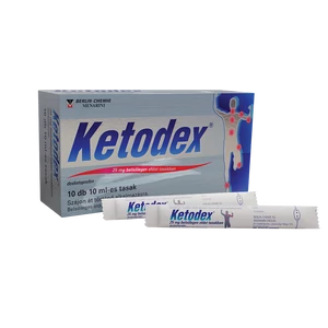 Ketodex 25mg belsőleges oldat tasakban 10 x 10ml