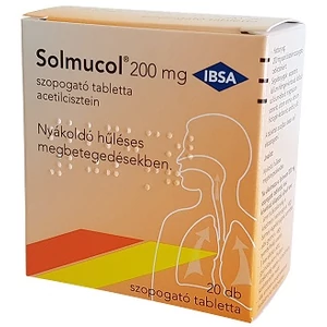 Solmucol 200mg Szopogató Tabletta 20x