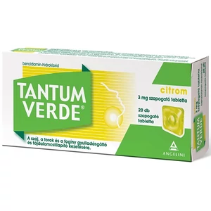 Tantum Verde Citrom 3mg Szopogató Tabletta 20x