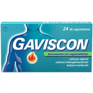 Gaviscon Borsmenta Ízű Rágótabletta 24x