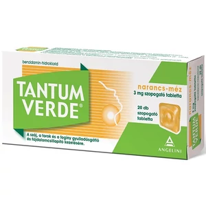 Tantum Verde Narancs-méz 3mg Szopogató Tabletta 20x