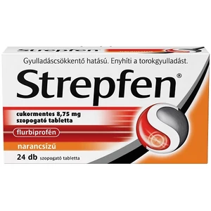 Strepfen Cukormentes 8,75mg Szopogató Tabletta 24x (narancs)