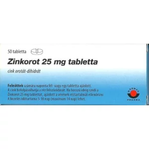 Zinkorot 25 Mg Tabletta 50x