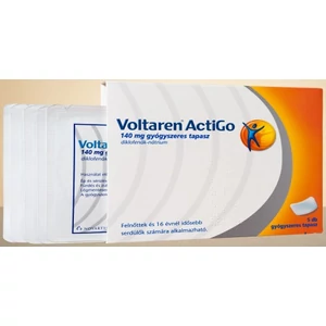 Voltaren Actigo 140mg Gyógyszeres Tapasz 5xtasak