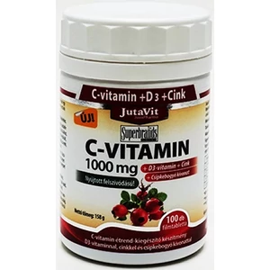 Jutavit C-vitamin 1000mg + D3 Vitamin Retard Tabletta 100x