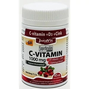 Jutavit C-vitamin 1000mg + D3 Vitamin Retard Tabletta 45x