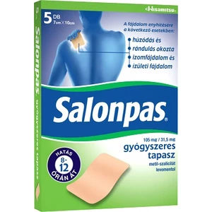 Salonpas 105mg/31,5mg Gyógyszeres Tapasz 5x