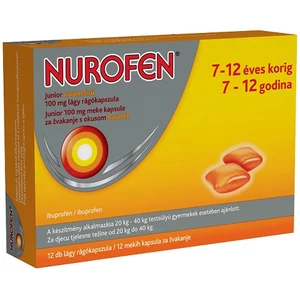 Nurofen Junior Narancs 100mg Lágy Rágókapszula 12x