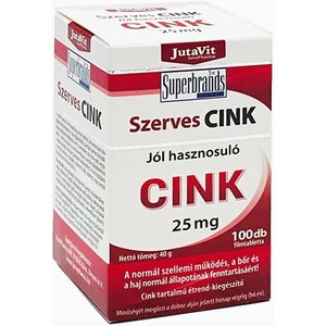 Jutavit Szerves Cink 25mg Filmtabletta 100x