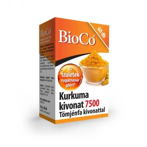 BioCo Kurkuma kivonat 7500 Tömjénfa kivonattal 60 db kapszula