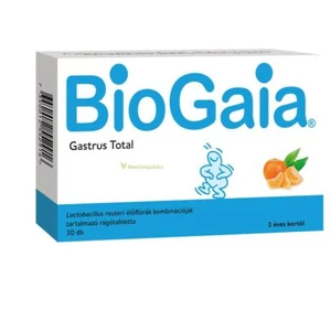 Biogaia Gastrus Total Rágótabletta 30x
