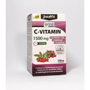 JutaVit C-vitamin 1500mg tabletta csipkebogyó+D3-vitamin+acerola+cink 100db