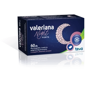 Valeriana Night Forte gyógynövénykivonatokat tartalmazó étrend-kiegészítő lágyzselatin kapszula 60x