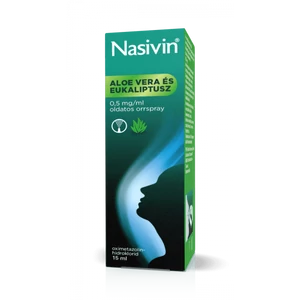 NASIVIN Aloe Vera és Eukaliptusz 0,5 mg/ml oldatos orrspray 15 ml