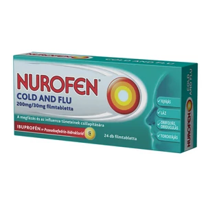 NUROFEN COLD AND FLU 200 MG/30 MG FILMTABLETTA 24X