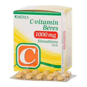 BÉRES C-VITAMIN 1000 MG FILMTABLETTA 90X 