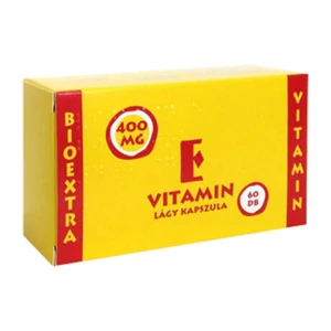 BIOEXTRA E VITAMIN LÁGY KAPSZULA 400MG 60X