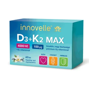 Innovelle D3+k2 Max 4000ne Rágótabletta 60x