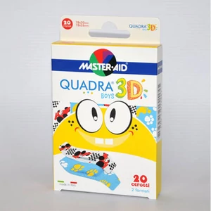 Master Aid Quadra 3d Sensitive Sebtapasz Fiúknak 20x