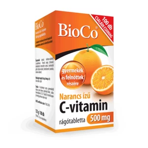 Bioco C-Vitamin 500 mg Narancs Ízű Rágótabletta (100x) 