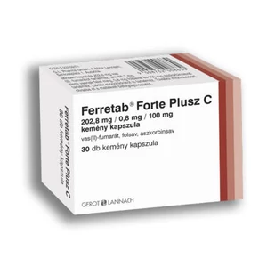 FERRETAB FORTE PLUSZ C-VITAMIN KAPSZULA 30X