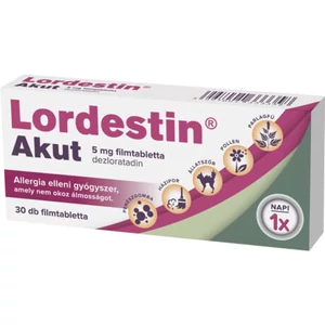 LORDESTIN AKUT 5 MG FILMTABLETTA 30X
