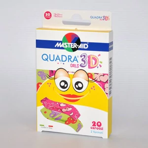 Master Aid Quadra 3d Sensitive Sebtapasz Lányoknak 20x