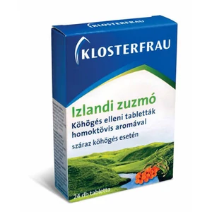 Klosterfrau Izlandi Zuzmó Szopogató Tabletta Köhögés Ellen 24x
