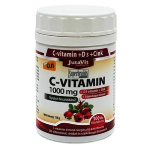 Jutavit C-Vitamin 1000mg Csipkebogyó +D3+cink Retard 100x 