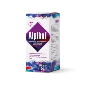 Alpikol gyógynövény cink szirup málna 120ml