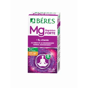 Béres Magnézium 400 mg + B6 Forte étrendkiegészítő