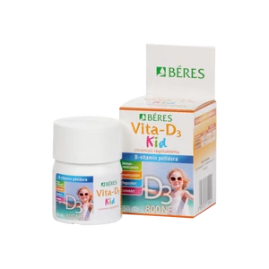 Béres Vita-D3 KID 800NE Étrendkiegészítő Rágótabletta 50x