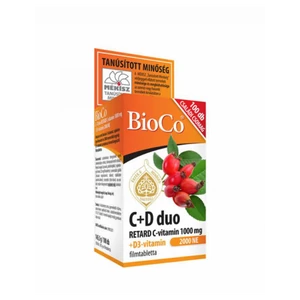 BioCo C+D3 DUO C-Vitamin 1000mg D3-Vitamin 2000NE Retard Filmtabletta