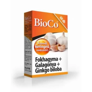 BioCo Fokhagyma + Galagonya + Ginkgo Biloba Tabletta