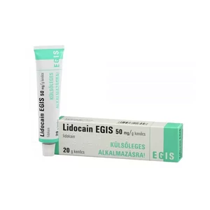 Lidocain EGIS 50 mg/g kenőcs 20g
