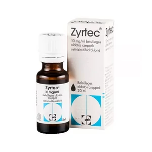 Zyrtec 10 mg/ml belsőleges oldatos cseppek 20ml