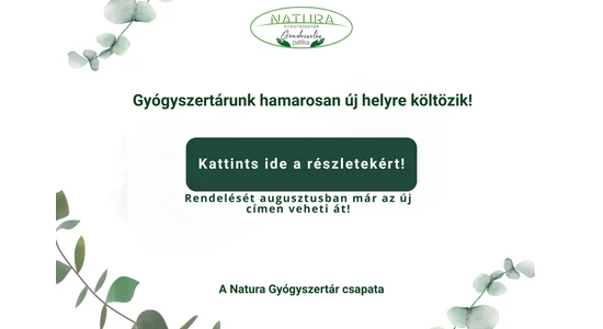 Gyógyszertárunk augusztusban költözik