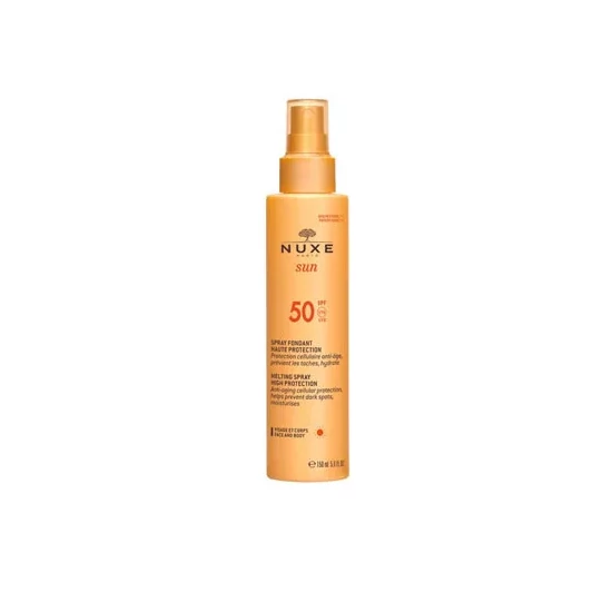 NUXE Sun naptej spray arcra és testre SPF50 (150ml)