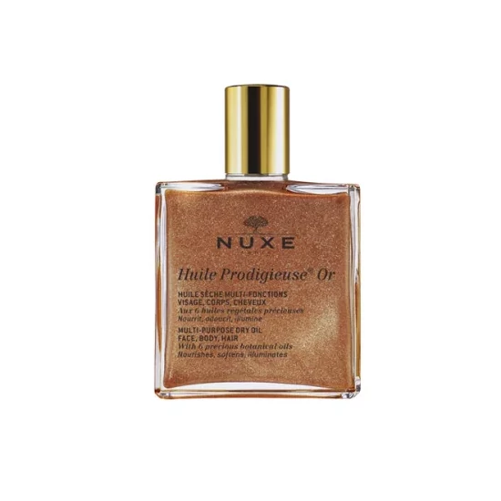 NUXE Huile Prodigieuse OR Többfunkciós arany-csillámos szárazolaj spray (50ml)