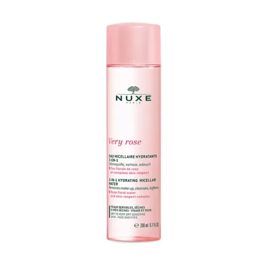NUXE Very Rose 3 az 1-ben hidratáló micellás víz száraz bőrre (200ml)