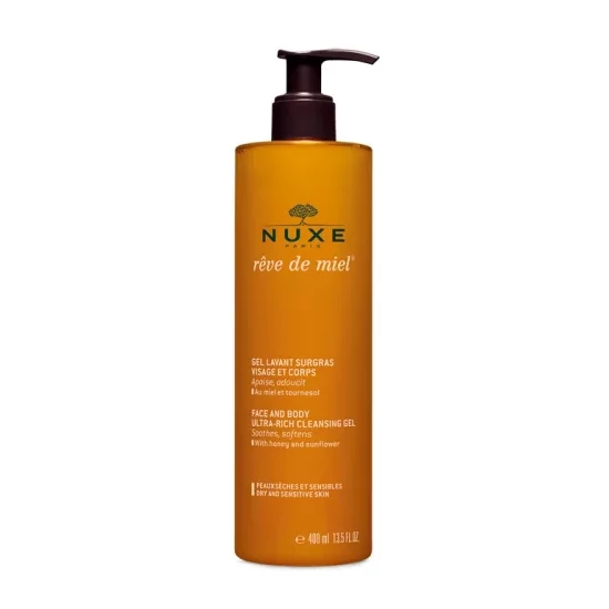 NUXE Reve de Miel ultra-gazdag arc- és testlemosó gél (400ml)