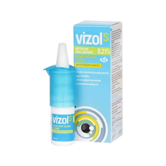 Vizol S 0,21% oldatos szemcsepp száraz szemre 10ml