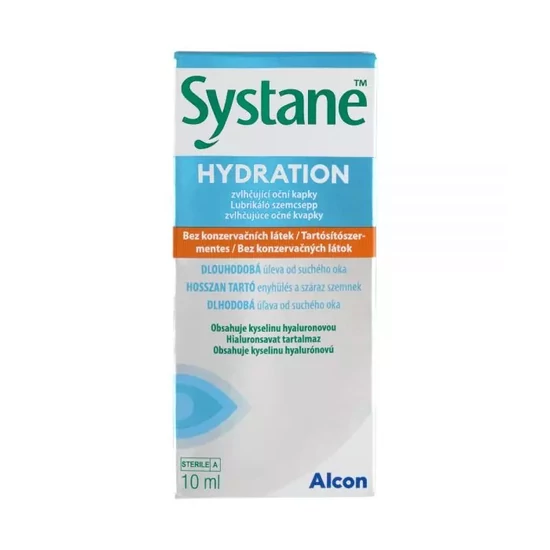 Systane Hydration tartósítószer mentes lubrikáló szemcsepp 10ml