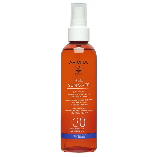Apivita Bee Sun Safe Barnulást Segítő Olaj Spray SPF30 (Új) 200ml