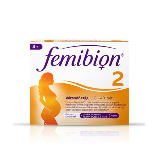 Femibion 2 Várandósság étrend-kiegészítő 8 heti adag, 56 db kapszula+56 db tabletta