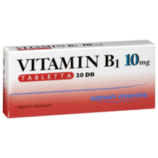 Vitamin B1-zentiva 10mg Tabletta 20x