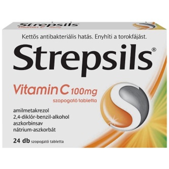 Strepsils Vitamin C 100mg Szop Tabletta 24x